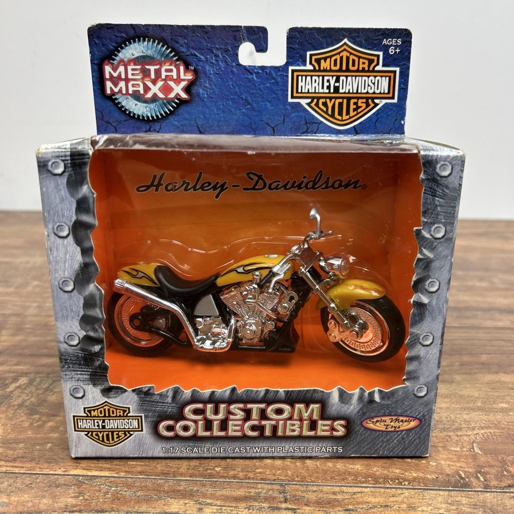 2001 Harley Davidson Metal Maxx 1:17 Scale‎ Custom Collectibles "Fury" NEW